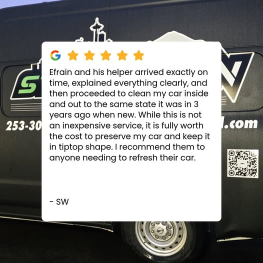 Google review 6 for Steam Green Auto Detail