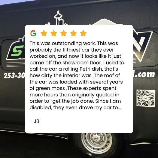 Google review 4 for Steam Green Auto Detail